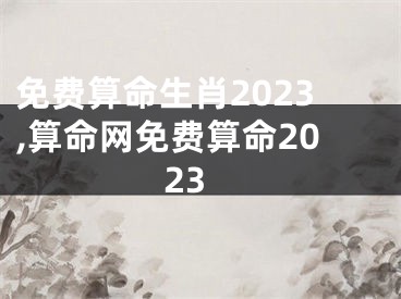 免费算命生肖2023,算命网免费算命2023